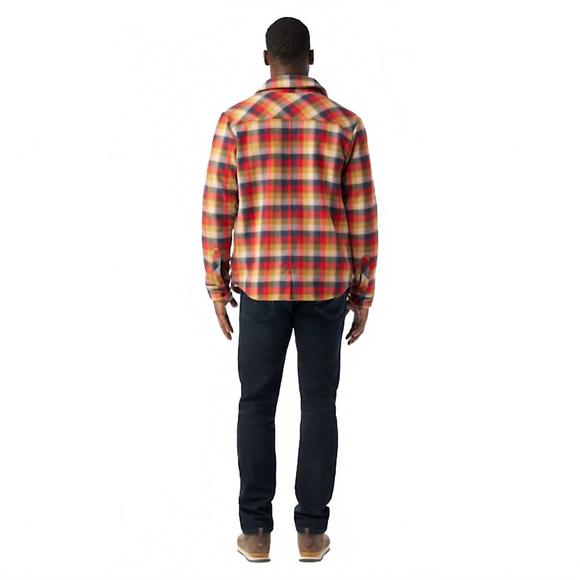 NEW SMARTWOOL anchor line shirt jacket in red plaid - Picture 2 of 3